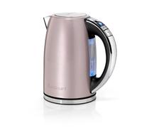 Cuisinart Hervidor eléctrico con jarra Multi-Temp | Ebullición rápida, 3KW | Sin cable | 1,7L de capacidad | Temperatura ajustable | Filtro antical lavable y extraíble | Rosa