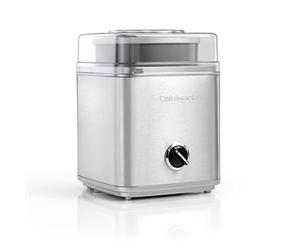 Cuisinart ICE30BCE Heladera 2 L, Helados cremosos, Sorbetes y Yogur Helado en Solo 25 Minutos, automático, fácil de Usar, Tapa Transparente, 35 W, 2 litros, Acero Inoxidable