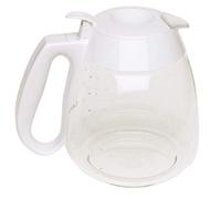 Cuisinart Jarra de vidrio de repuesto de 10 tazas con tapa, compatible con cafeteras Cuisinart color blanco, DCC-RC10W