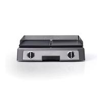 CUISINART PL50E Plancha BBQ Elite, Grill eléctrico, plancha de asar, 2 controles de temperatura independientes de 90° C - 260° C, placa antiadherente, 2200 W