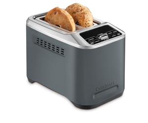 Cuisinart Smart Elite Tostadora de 2 Rebanadas | Ranuras Extra Largas | QuickView™ | Funciones Bagel, Rebanada Única & Descongelar | Bandeja Recogemigas Extraíble | Acabado en Acero Inoxidable Denim