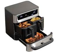 Cuisinart Tri Zone Air Fryer y Horno 13,6L sin PFAS | 3 zonas | 2 cestas 4,3L + horno 5L | 9 funciones: freír, asar, grillar, hornear, recalentar, deshidratar, pizza, tostar, manual