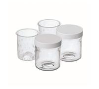 Cuisinart YM401E Set de 2 x 230 ml tarros de plástico Transparentes para Queso