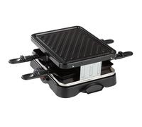 CUISINE EDITION Raclette Grill | Incluye plancha y 4 sartenes | Revestimiento antiadherente | 500 W | Raclette Grill, Mini Raclette, Raclette 4 Personas, Raclette, Barbacoa de mesa