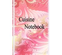 Cuisine Notebook: Blank Recipe Book to Write In | 120 Pages | 6" x 9" Elegant Pink and Silver Fractal Design | Empty Cooking Journal for Family Recipes, Baking, and Meals
