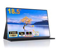 CUIUIC Monitor de Juego portátil de 18.5 Pulgadas, Pantalla IPS Full HD para portátil con HDR 1080P 100% sRGB, conexión HDMI y USB Tipo-C, VESA, Segundo Monitor para portátil/PS4/5/Xbox/teléfono