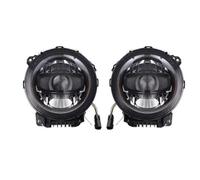 Cujjsrwp Faro Coche Faros Delanteros LED De 9 Pulgadas Luces Altas Y Bajas Giro DRL Tipo Halo Accesorios Para Jeep Para Wrangler JL 2018 2019 2020 Faros Delanteros