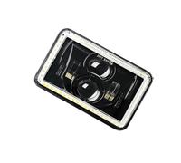 Cujjsrwp Faro Coche Faros LED De 4x6 Pulgadas 90 W Luz Alta Diurna Ámbar Y Blanca Conversión Camiones Todoterreno 12 V/24 V Compatibles H4651 H4652 H4656 H4666 Faros Delanteros(2PCS 4X6 Headlight)