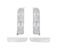Cujjsrwp Faro Coche Para JEEP Para CHEROKEE XJ Luces Señal Blanco Cystal Clean Parachoques Giro + Juego Lámparas Marcador Lateral Esquina Izquierda + Derecha Faros Delanteros(Blanco)