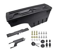 Cujjsrwp Maletero Trasero Estante Cortina Caja Almacenamiento para Camioneta para Ford para F150 2015-2021 Tapa con Cerradura Impermeable Lado Izquierdo Derecho Cubierta Carga(Derecha)