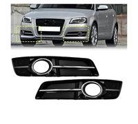 Cujjsrwp Para A3 8P 2010-2013 Luz Antiniebla Del Parachoques Delantero Cubierta Rejilla Marco Bisel Anillo Cromado Izquierda Derecha 8P0807681J 8P0807682J Faros antiniebla(1 par)