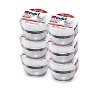 Cuki Bandejas de aluminio con tapas ultrarresistentes, estructura lisa, alta desmoldeabilidad, redondas, 6 paquetes de 10 unidades