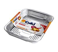 Cuki - Bandejas de aluminio ultrafuerte R98, 8 porciones, 2 unidades