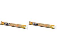 Cuki Papel de horno natural en hojas - Paquete sostenible en Flowpack de 25 hojas extraíbles 33 x 38 cm (Paquete de 2)