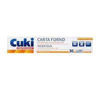 Cuki - Papel para horno - Antiadherente en ambas caras - Incluye cúter - Medidas 36 x 50 m - 2 Paquetes