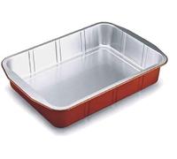 Cuki Recipientes de aluminio, extrarrígidos, 6 porciones | bandejas desechables - bandejas para microondas, bandeja de aluminio, bandejas y bandejas de aluminio para alimentos Take Away Box - 6