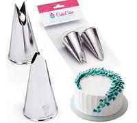 CukkiCakes Set de 2 Boquillas de repostería profesionales para hacer hojas (números 352 y 67) - Decoración de Tartas y Cupcakes - Compatible con Manga Pastelera - Made in Korea