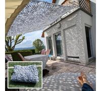 CuKLARYi Camouflage Netting 2×6m 5×5m,Shade Net,Grey Reinforced Military Camo Netting,Camping,Hunting,Party Decorations,Sunscreen Camouflage Net,Car Covers(2x5m(6.6x16.4ft))