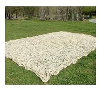 CuKLARYi Red de Camuflaje Beige, Red de Sombra, Red de Camuflaje, Red Militar, Red Ligera y Duradera, 5 x 6 m, for decoración, Caza, Parasol, Tiro, Protector Solar, Fiesta, Camping(5X7M)