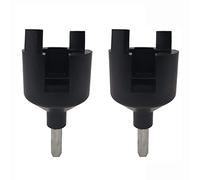 Cukol 2 Piezas Aisladores Pastor Electrico Portabrocas de Taladro, Hace Que el Tornillo Aislante Sea Más Rápido y Fácil de Instalar Sin Atornillar a Mano（Negro）