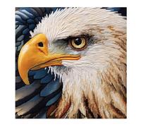 Cukol Cukol Kit Punto de Cruz con Hilos y Tela Impresa Águila, Cuadros en Cross Stitch Embroidery Bordar Punto de Cruz Kit Bordado Completo Esquemas para Principiantes Patrones Animal Contado 30x30 cm