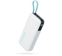 CUKTECH Power Bank 20.000 mAh, Batería Portátil con Cable USB-C Integrado, PD 45W powerbank con 1 x USB-C, 1 x USB-A, Batería Externa Carga Rápida Compatible Phone, Galaxy, Xiaomi, MacBook y más