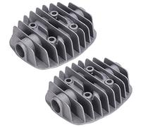 Culata de compresor de Aire de 2 Piezas, Culata de Cilindro de compresor de Aire de Cubierta de Doble Cilindro 2.5P / 3P / 5P / 6P, Culata de Cilindro neumático de Aluminio Fundido G1 / 2in