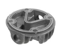 Culata de Compresor de Aire Mini Portátil de Aleación de Aluminio | Cabezal de Bomba Compacto, Conjunto de Cilindro, Color Plata, para Talleres Profesionales y Garajes Domésticos