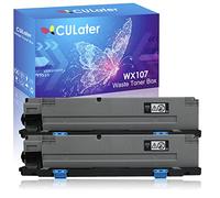 CULater WX-107 - Caja de tóner de residuos compatible con WX107 para impresoras Konica Minolta Bizhub C250i C300i C360i C450i C550i C650i C750i (paquete de 2)