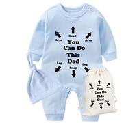 culbutomind Baby Twins You Can Do This Dad - Mameluco de manga larga para bebé recién nacido