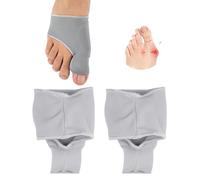 CULEB 1 Par Hallux Valgus Corrector,Vendaje Protector para Hallux Valgus,Separador Dedos para Hallux-Valgus con Almohadillas de Silicona para Amortiguación Hallux-Valgus y Dedo en Martillo(Gris)
