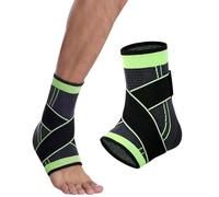 CULEB 2 Piezas Tobillera para Estabilizar y Prevenir Torceduras,Tobillera Deportiva de Compresión,Ajustable Soporte Ortopédico Transpirable para Hombre y Mujer