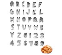 CULEB 36Pcs moldes de acero inoxidable para galletas, variedad en forma, letras y números,Moldes Galletas,Cookie Cutters,Molde Galleta Acero Inoxidable,For Cookies,Baking,Cake Decorating,Fondant