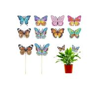 CULEB 8PCS Mariposa 5D Pintura de Diamante,Kits de Arte de Diamante para DecoracióN de JardíN,Diamond Painting,Accesorios de Pintura para Suministros de Manualidades para Adultos y NiñOs,Estilo 2