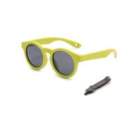 CULEB Gafas de Sol para Bebé Niños, con Montura de Silicona Ajustable y Gris Gafas-Cordón,Protección UV400,Gafas de Sol Polarizadas de 0 a 3 Años,para Niños y Niñas (Verde)