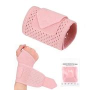 CULEB Muñequera Tunel Carpiano,Muñequeras Tendinitis Ajustable Transpirable,Ferula Tunel Carpiano para Tendinitis,Dolor Articulaciones,Esguinces,Palm Support,Mano Izquierda y Derecha(Rosa)