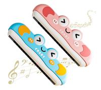 CULEO Armónicas,Armónica infantil profesional de 16 agujeros, 2 piezas de armónica cromática para principiantes