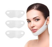 CULEO Cinturones de estiramiento facial,3 pegatinas para mascarilla de mentón, pequeñas pegatinas para orejas colgantes en forma de V, hidrogel hidratante, reafirmante y lifting facial.