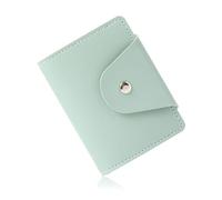 CULEO Fundas para tarjetas de crédito para mujer tarjetero, tarjetero para 26 tarjetas con bloqueo RFID, verde, para cheques