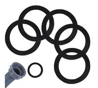 CULEO Juntas de sellado planas, junta de fontanería arandela de goma junta plana de goma de 45 mm juntas antiolores para sifón juntas de descenso (negras)