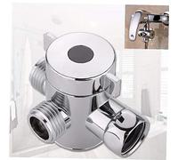 CULER 1/2 Pulgadas Baño Tres T Adaptador de la válvula de Paso del Conector en T para Bidé Ducha Cabeza de la válvula de desvío Cabezal de Ducha de derivación
