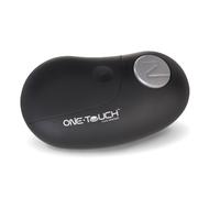 Culinare C50650 Abrelatas Eléctrico One Touch, Negro, Plástico/Acero Inoxidable, Fácil Apertura Automática de Latas, Funciona con Pilas, Uso Manos Libres, Magnético