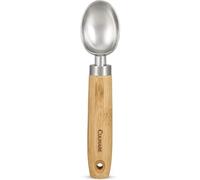 Culinare Naturals Cuchara Para Helado, Bambú Sostenible/Acero Inoxidable, 20cm x 4,5cm, Cuchara para Helado, Sorbete, Yogur Congelado y Dulces