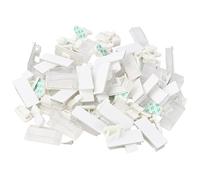 Culinavog 100 Pcs Clips Organizador de Cables Autoadhesivo, Escritorio para Abrazaderas de Cables, Organizador de Cables, Abrazadera de Alambre para Mesa, Coche, Oficina, Casa