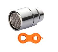 Culinavog Juego de 2 difusor grifo cocina, adaptador grifo cocina y llave de burbujeador ABS, Aireador de Grifo Giratorio de 360 Grados M22, Filtro Grifo de Ahorro de Agua, para Cocina Baño Grifos