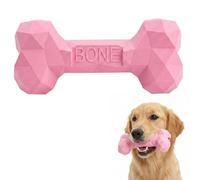 Culinavog Juguete Masticable para Perros,Dispensador de Golosinas,Hueso Robusto y Duradero de Caucho Natural,Limpieza de Dientes Juguetes,Juguete Interactivo para Perros para Menos de 30 Kg (Rosa, S)