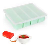 Culinavog Vassoio di congelamento Soup, recipiente para alimentos, bandeja de cubitos de hielo para alimentos, para congelar sopas, caldos, salsas, mantequilla, preparación de comidas