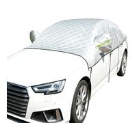 CulineformX Cubierta De Parabrisas De Helada De Coche para Invierno, Cubierta De Pantalla De Medio Coche Protector De Nieve De Hielo Anti Granizo con Ganchos Y Rayas Reflectantes