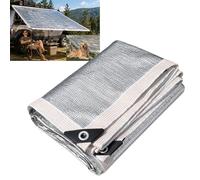 CulineformX PañO De Sombra De Aluminio Reflectante 99% De 2X2 M - Red De ProteccióN Solar para Cubierta De AutomóVil, Sombra De Invernadero, Sombrilla para Perros, Enfriamiento De JardíN Y Patio