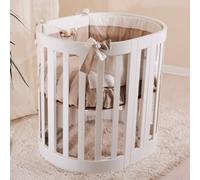 Culla ovale Nanan con kit trasformazione in lettino ed in poltroncine